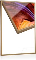 50x60cm Aluminium Wissellijst - 9 mm - type Standard- Mat Goud