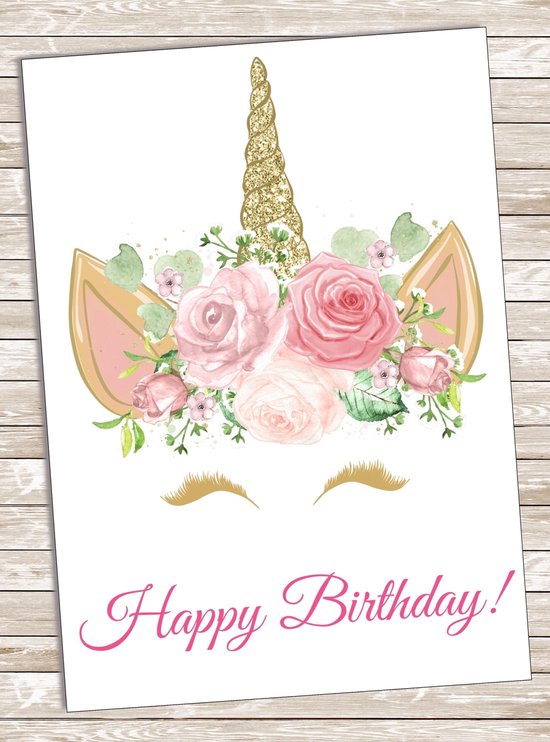 Carte Joyeux Anniversaire Licorne Et Arc-en-ciel : Envoyer une