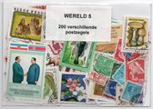 Postzegelpakket Wereld met 200 verschillende postzegels - selectie 5