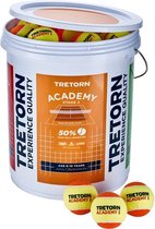 Tretorn Academy Orange Bucket Emmer met 72 Tennisballen Stage 2 Oranje