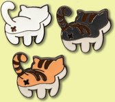 Schattig Kawaii Japanse Katten Neko Atsume Enamel Emaille Pin Badge Reverse Pin Broche