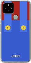 6F hoesje - geschikt voor Google Pixel 5 -  Transparant TPU Case - It's-a-me, Mario! #ffffff