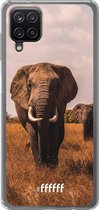 6F hoesje - geschikt voor Samsung Galaxy A12 - Transparant TPU Case - Elephants #ffffff