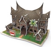 Dielay - 3D Puzzel - Complete Set - 30 Onderdelen - Traditioneel Indonesisch Huis