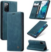 Caseme Samsung Galaxy S20 FE Retro Wallet hoesje - Blauw