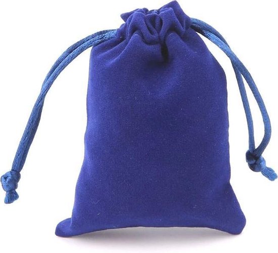 Luxe Polydice Bag - Dice Bag voor Dungeons and Dragons - Hoogwaardig Zakje - DnD Accessoire - Stijlvol Blauw - Set van 1 Stuks