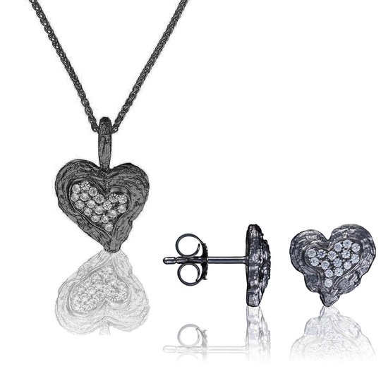 Orphelia SET-7082/2 - Ketting(en) met oorbel(len) - Zilver 925