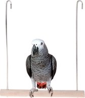 Balançoire à Vogel en bois 12 x 13,5 cm - Cage à oiseaux - Jouets perruches - Canari