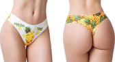 M Memème String -L- FRESH SUMMER PINEAPPLE Multicolours