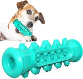 Kauwbot Hond-Kauwspeelgoed- Snacks-Tandverzorging- Anti Tandsteen- Mogelijkheid Voor Touw-15 cm x 5 cm- Turquoise