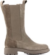 Elena Iachi Vrouwen Suède     Chelsea boots / Laarzen / Damesschoenen E2551 sue - Taupe - Maat 36