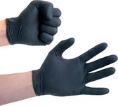 Handschoen zwart-wegwerphandschoen nitrille zwart-eenmalige handschoen-tattoohandschoen-pedicure handschoen