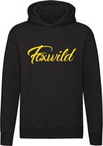 Foxwild | Massa is kassa | Peter Gillis | Hatseflatse | Unisex | Trui | Sweater | Hoodie | Capuchon | Zwart | Goud
