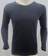 Moscow Basic Shirt - Donker Blauw - V Hals - Maat L