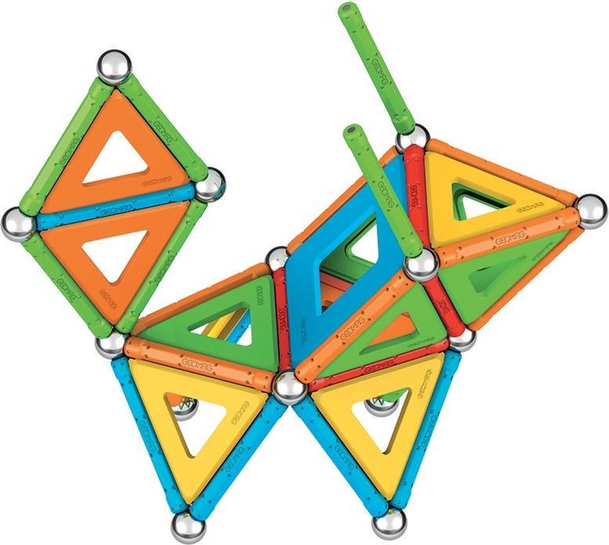 Geomag Super Color Recycled - Magnetisch Constructiespeelgoed met Panelen - 78-delig - Vanaf 5 jaar — afbeelding 3