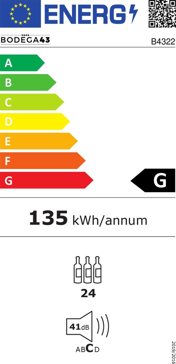 BODEGA43-22 Luxe Vrijstaande Wijnklimaatkast - 2 Zones, 22 - afbeelding 2