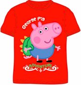 Peppa Pig George t-shirt - oranje - Maat 98 / 3 jaar