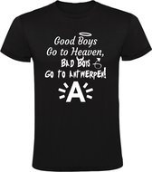 Les bons garçons vont au paradis, les mauvais garçons vont à Anvers T-shirt homme | Flandre | Belgique | Anvers | flamand |  Noir