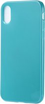 Mobigear Color TPU Backcover Hoesje - Geschikt voor Apple iPhone Xr - Turquoise