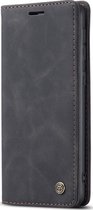 Samsung Galaxy M21 Hoesje - Caseme - Serie - Kunstlederen Bookcase - Zwart - Hoesje Geschikt Voor Samsung Galaxy M21