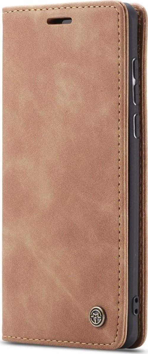 Caseme Telefoonhoesje geschikt voor Samsung Galaxy A71 Hoesje | Caseme 013 Bookcase Portemonnee | Pasjeshouder voor 2 Pasjes | Telefoonhoesje voor Pinpas / OV Kaart / Rijbewijs - Bruin