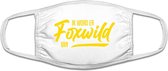 Foxwild mondkapje | Peter Gillis | Massa is kassa | Hatseflatse | Foxwild | grappig | gezichtsmasker | bescherming | bedrukt | logo | Wit mondmasker van katoen, uitwasbaar & herbru