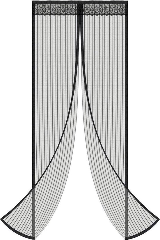 Mygear Magnetisch Vliegengordijn - High Quality Deurhor -  90x210 cm - Zwart - MyGear