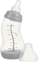 Difrax S-Fles Anti-Colic  Natural 170 ml - Grijs