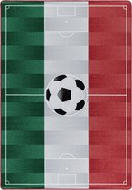 Tapijtenloods Play Vloerkleed Kinderkamer Voetbal Italië Laagpolig - 140x200 CM