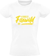 Foxwild Dames t-shirt | Peter Gillis | Hatseflatse | Foxwild | Massa is kassa | Wit