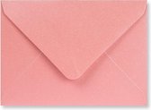 Metallic roze C6 enveloppen 11,4x16,2 cm 100 stuks