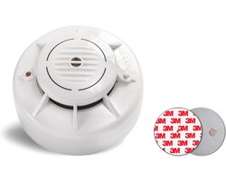 Fito ASD-10Q EN14604 Optische Rookmelder met 3M magneetplakker - Batterij gaat 10 jaar mee - 10 Jaar garantie - Zeer compact model
