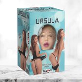 Levensechte vrouwelijke opblaaspop Ursula - met gezicht en haar – realistische ervaring – 3 functies – anaal – vaginaal – oraal – Beige - SD004-02