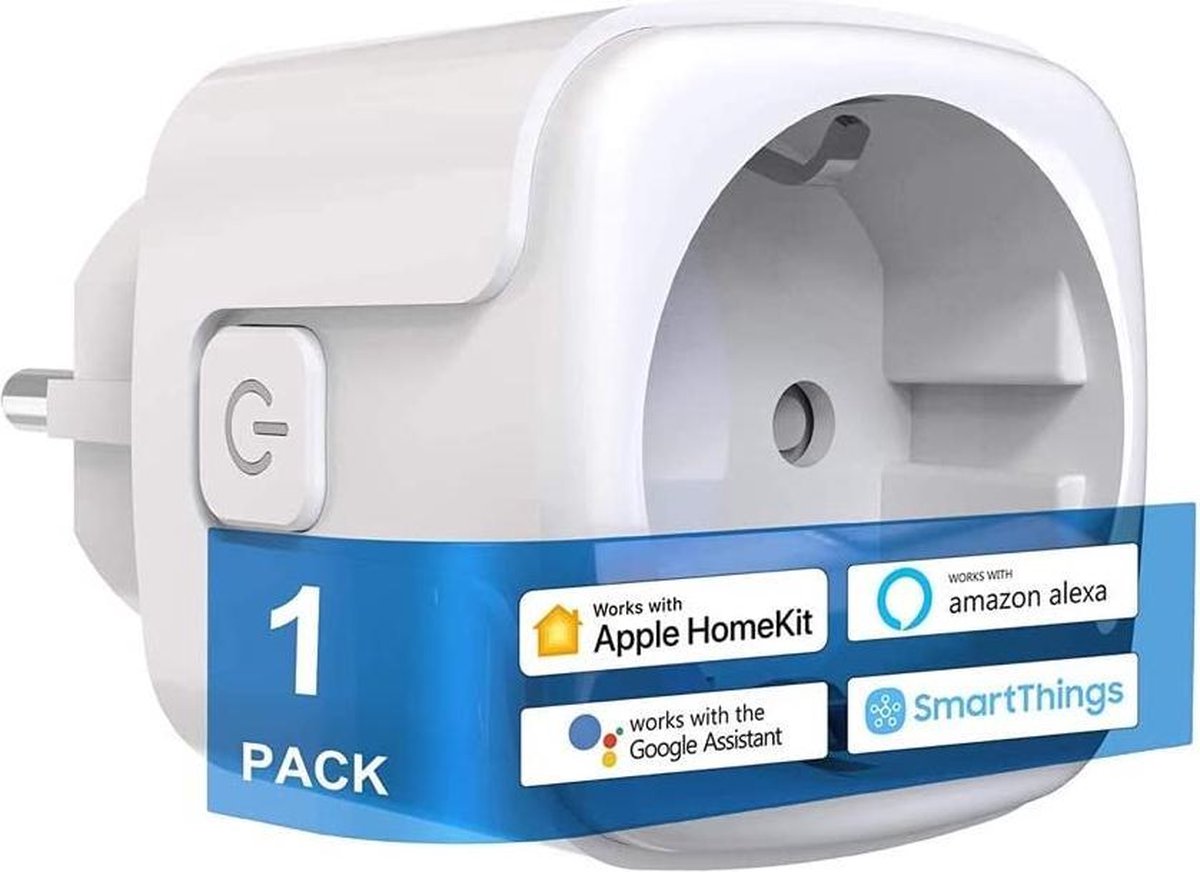BELIFE Geschikt voor Apple Homekit Smart Plug - Werkt alleen met Apple Homekit- Wall Plug - Slimme Stekker Apple Homekit