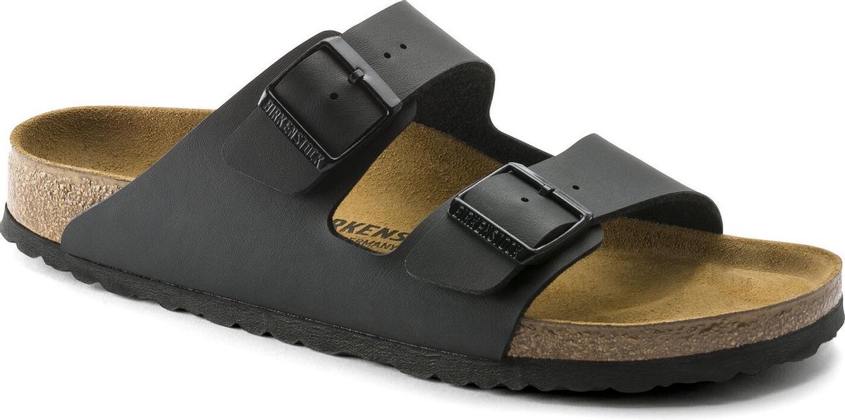 bol.com | Birkenstock Arizona Heren Slippers - Black - Maat 44