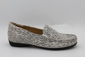 Helioform- 305.023 Moccassin/ instapper zebra print zwart wit- dames- h- maat 7,5