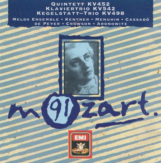 Mozart - Melos Ensemble • Kentner • Menuhin • Cassadó • De Peyer • Crowson • Aronowitz ‎– Quintett KV452 / Klaviertrio KV542 / Kegelstatt–Trio KV498