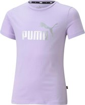 Puma Puma Essential T-shirt - Vrouwen - paars - zilver