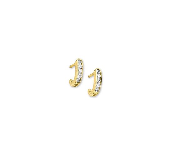 Boucles d'oreilles en or 14 carats style tendance N-joy 15537