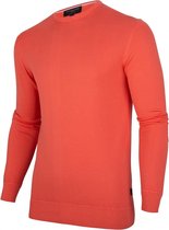 Cavallaro Napoli - Heren Trui - Palau R-Neck Pullover - Koraal - Maat L