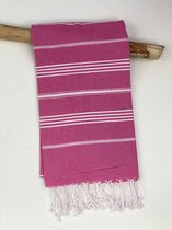 Hamamdoek | Stripe | Licht Olijfgroen | 100 x 180 CM | Strand | Sauna / Wellness | Vakantie | Thuis