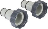 2 x Intex zwembad Slang Adapter A 38mm naar 32-38 mm  - koppelstuk - verloopstuk  ALLEEN VOOR INTEX ZANDFILTERPOMPEN