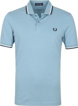 Fred Perry M3600 polo twin tipped shirt - heren polo - Smoke blue -  Maat: M