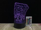3D LED Creative Lamp Sign Spongebob - Complete Set