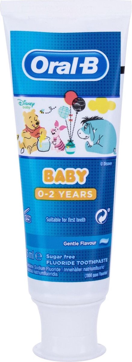 Oral B Baby 0-2 - Winnie de Poeh Tandpasta - 75ml