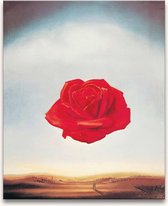 Handgeschilderd schilderij Olieverf op Canvas - Salvador Dali - The Meditative Rose