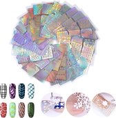 MM Commerce - Nail Art - Nagelsticker set - 24 vellen met verschillende sjablonen - 72 soorten