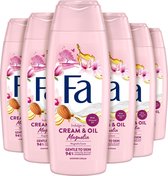 Bol.com Fa Cream&Oil Silk & Magnolia - Douchegel - Voordeelverpakking - 6 x 250 ml aanbieding