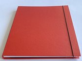 Luxe Tekenmap / Schetsmap / Schetsboek - Voorzien van elastiek - Hervulbaar - A3 - Bewaarmap - Rood