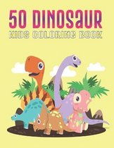 50 Dinosaur Kids Coloring Book